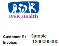 Photo of Invoice Number and Customer Number
