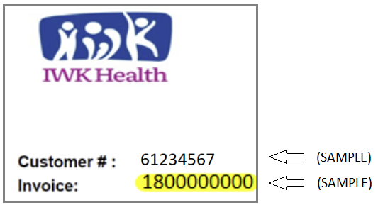 Photo of Invoice Number location
